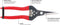 ARS300LR - Fruitschaar 19cm, recht, rood