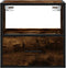 vidaXL - Nachtkastje - wandgemonteerd - 40x31x39,5 - cm - gerookt - eikenkleurig