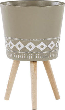 ARTA - Plantenbak - Beige - 41 cm - Magnesiumoxide