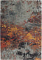 Arte Espina Blaze - Vloerkleed - 75 x 150 cm - 8mm dik - Oranje/Grijs - Tapijt