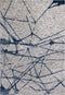 Arte Espina Damast Vloerkleed 80 x 150 cm Grijs