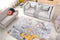 Arte Espina Peron 200 x 290 cm Vloerkleed Grijs / Goud
