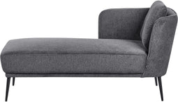 ARTHEZE - Chaise longue - Donkergrijs - Rechtszijdig - Polyester