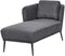 ARTHEZE - Chaise longue - Donkergrijs - Rechtszijdig - Polyester