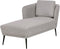 ARTHEZE - Chaise longue - Grijs - Rechtszijdig - Polyester