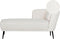 ARTHEZE - Chaise longue - Wit - Rechtszijdig - Bouclé