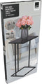 Arti Casa Bijzettafel - Metaal en MDF - 58 x 33 x 33 CM - Nachtkastje - Plantentafel - Laptoptafel - Industriële Uitstraling - Zwart