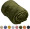 Arti Casa Fleece Deken 150 x 200 cm - Plaid Deken voor op de Bank, Bed of Buiten - Woondecoratie Woonkamer en Slaapkamer - Super Zacht Materiaal - Groen