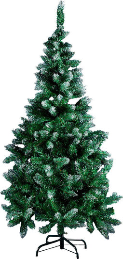 Arti Casa Kunstkerstboom 150 cm - Spar voor Kerst met Kerstboomstandaard - Kerstboom Kunststof - Kerstdecoratie voor Binnen - Kerstboom met Sneeuw - Groen