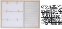 Arti Casa Letterbord Met Fotolijst 57x41x2 Cm 145 Karakters Wit
