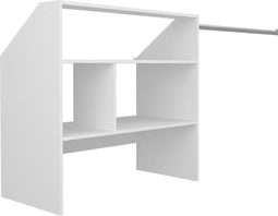 ARTIC EKIPA zolderdressingset - Wit melamine decor - 1 kledingkast - L197 x D50 x H94 cm