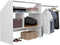 ARTIC EKIPA zolderdressingset - Wit melamine decor - 1 kledingkast - L197 x D50 x H94 cm