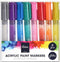 Artist Verfmarkers glitter 8 stuks - back to School - 8 verschillende kleuren