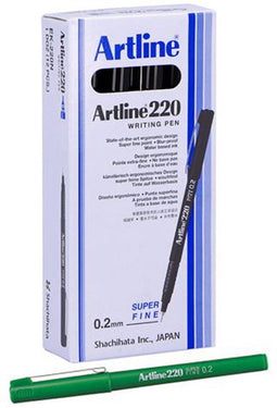 ARTLINE 200 Stift - Doos van 12 stuks - 0,4mm Lijndikte - Groen