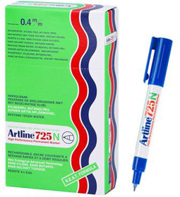 ARTLINE 725 NEAT - Permanent Marker - Doos van 12 stuks - 0,4mm Lijndikte - Blauw