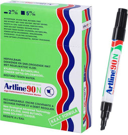 ARTLINE 90 NEAT - Permanent Marker - Doos van 12 stuks - 2,0-5,0 mm Lijndikte - Zwart