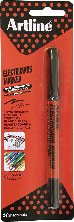 ARTLINE Electrician Permanent Marker- 1 stuk- 0,4-1,0mm Lijndiktes - Zwart