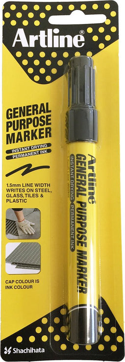 ARTLINE General Purpose Permanent Marker- 1 stuk- 1,5mm Lijndikte - Zwart