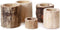 Bloomingville - Set van 5 kaarshouders - Natuurlijke uitstraling hout (5 stuks)