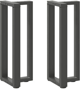 vidaXL - Console - tafelpoten - 2st - T-vormig - 38x25x(72-73)cm - staal - antraciet