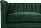 ARVIKA - Driezitsbank - Groen - Fluweel