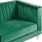 ARVIKA - Driezitsbank - Groen - Fluweel