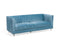 ARVIKA - Driezitsbank - Lichtblauw - Fluweel
