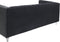 ARVIKA - Driezitsbank - Zwart - Fluweel
