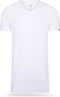 Cappuccino Italia 4-Pack T-shirts - Heren V-Hals Extra Lang - Wit (4-pack)