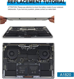 ARyee A1820 - Perfecte vervangende batterij voor jouw MacBook Pro 15" (2016-2017)