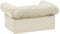 vidaXL - Hondenbank - met - lade - 75x50x38 - cm - pluche - crèmekleurig