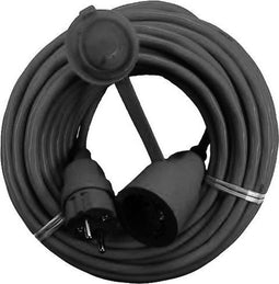 AS Schwabe 60310 Stroom Verlengkabel Zwart 10.00 m