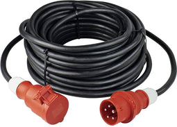 AS Schwabe 61335 Stroom Verlengkabel 32 A Zwart 5.00 m