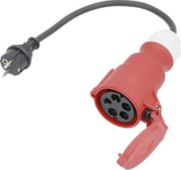 AS Schwabe 61371 Stroom Adapterkabel 16 A Zwart 0.3 m