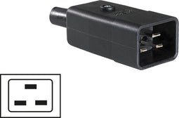 AS Schwabe 62084 Apparaatstekker (koud) Stekker, recht Totaal aantal polen: 3 10 A Zwart 1 stuk(s)