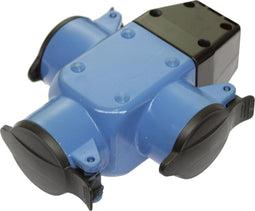 AS Schwabe Rubberen stekker 3-weg, IP44, 16A