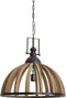 Light & Living Hanglamp DJEM - hout kop zink - L