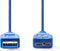 Nedis USB 3.2 Gen 1 - USB-A Male naar USB Micro-B Male - 5 Gbps - 2 m - Blauw