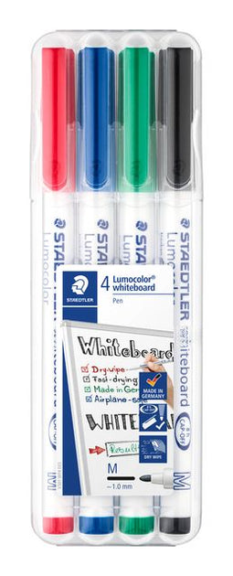 Staedtler - Whiteboardmarker 301 rond 1mm ass | 10 stuks