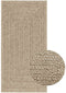 vidaXL - Vloerkleed - ZIZUR - beige - binnen - en - buiten - 60x110 - cm - jute - look