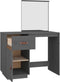 vidaXL - Kaptafel - 95x50x134 - cm - massief - grenenhout - grijs