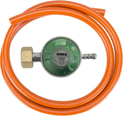 Gimeg Gasdrukregelaarset - 30 mbar - Kombi X Slangpilaar - Slang 150 cm (4 stuks)