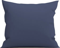 Yellow Kussensloop Percale - Kussenhoes van 80x80 cm - 1 stuk - 100% Katoen-Perkal - Blauw