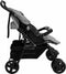 vidaXL - Tweelingkinderwagen - staal - lichtgrijs