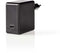 Nedis WCPD60W100BK - USB C Wandlader - 60W Power Delivery - Zwart
