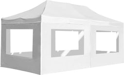 vidaXL - Partytent - inklapbaar - met - wanden - 6x3 - m - aluminium - wit