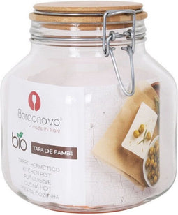 Glazen Voorraadpot Met Bamboe Deksel (2 L)