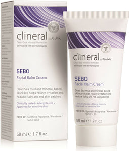 AHAVA Clineral SEBO Gezichtscrème - Intensieve Hydratatie & Kalmering | Speciaal voor Gevoelige Huid | Gezichtsverzorging voor Mannen & Vrouwen | Helpend voor een Droge Huid & Gezicht - 50ml