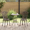 vidaXL - Tuinstoelen - 2 - stuks - Brons - Gietaluminium