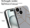 iMoshion Hoesje Geschikt voor iPhone 15 Hoesje Siliconen - iMoshion Design hoesje - Meerkleurig / White Graphic